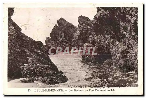 Cartes postales Belle IIe En Mer Les Rochers de Port Donnant