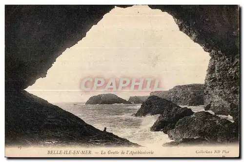 Cartes postales Belle IIe En Mer La Grotte de I Apothicairerie