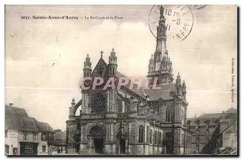 Cartes postales Sainte Anne d Auray La Basilique et la Place