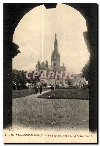 Cartes postales Sainte Anne d Auray La Basilique vue de la Scala Sancta