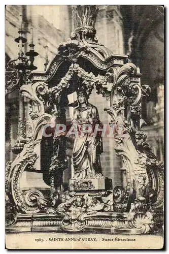 Cartes postales Sainte Anne d Auray Statue Miraculeuse