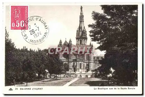 Cartes postales Sainte Anne d Auray Le Basilique vue de la Scala Sancta