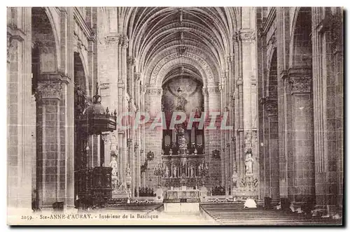 Cartes postales Sainte Anne d Auray Interieur de la Basilique Orgue