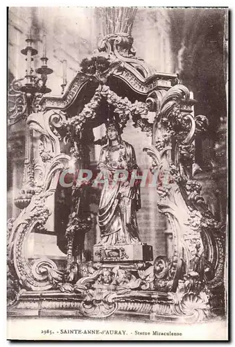 Cartes postales Saint Anne d Auray Statue Miraculeuse