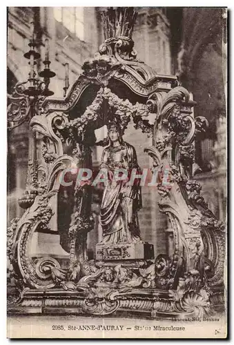 Cartes postales Ste Anne d Auray Statue Miraculeuse