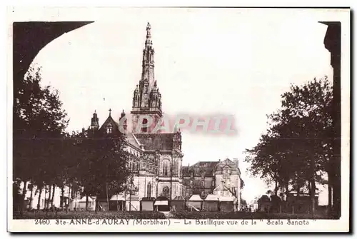 Ansichtskarte AK Sainte Anne d Auray La Statue (Morbihan) La Basilique de la Scala Sancta