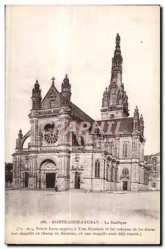 Cartes postales Sainte Anne d Auray La Statue (Morbihan) La Basilique