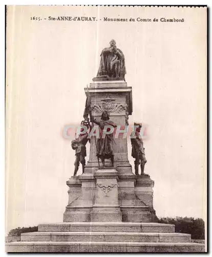 Cartes postales Ste Anne d Auray Monument du Comte de Chambord