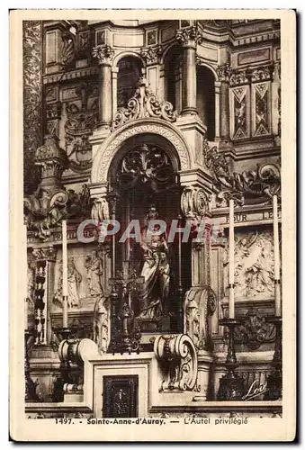 Cartes postales Ste Anne d Auray L Autel privilegie de Sainte Anne