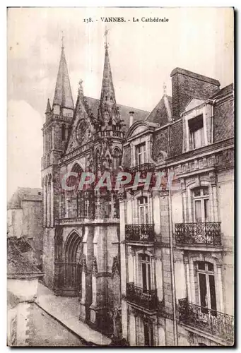 Cartes postales Vannes la cathedrale