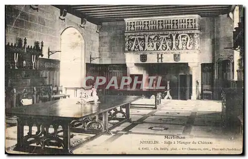 Cartes postales Josselin Salle a Manager du Chateau