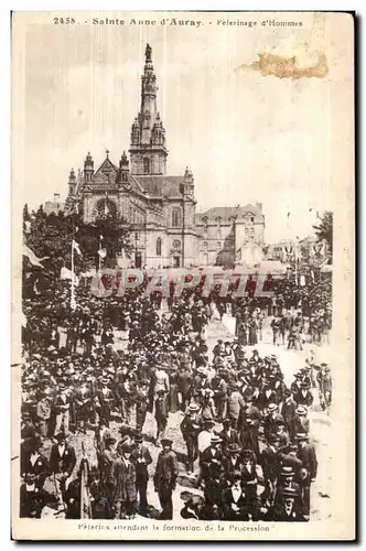 Cartes postales Sainte Anne d Auray Pelerinage d Hommes Folklore Costume