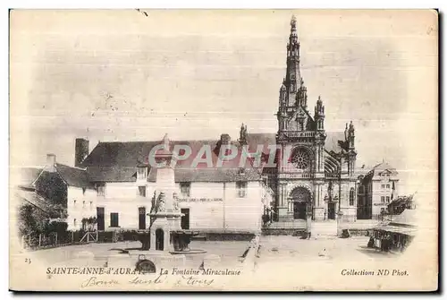 Cartes postales Sainte Anne d Auray La Fontaine Miraculeuse