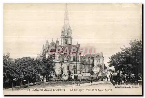 Cartes postales Sainte Anne D Auray La Basilique prise de la Scala Sancta