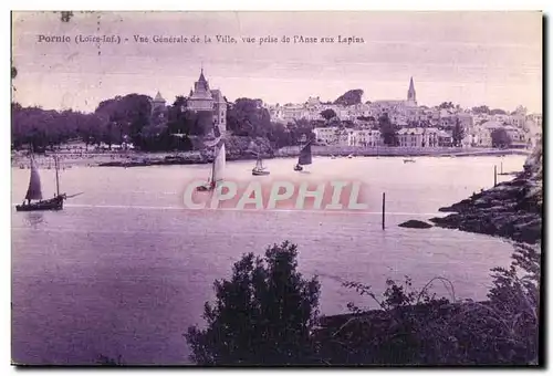 Ansichtskarte AK Pornic (Loire-Inf ) Vue Generale de la Ville vue prise de I Anse aux Lapins