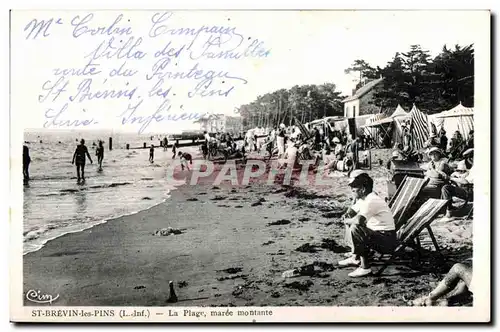 Ansichtskarte AK St Brevin les Pins (L -Inf ) La Plage Maree Montante