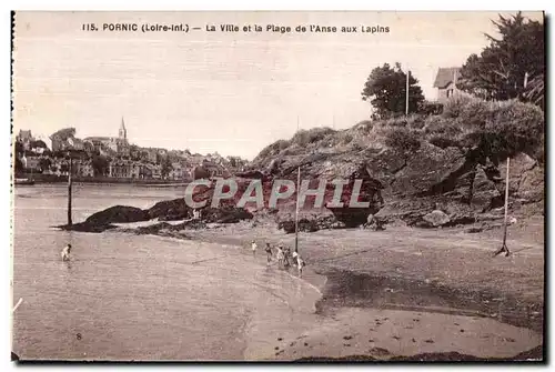 Cartes postales Pornic (Loire-Inf ) La Ville et la Plage de l Anse aux Lapins