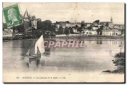 Cartes postales Pornic Le Chateau et le Quai Bateau