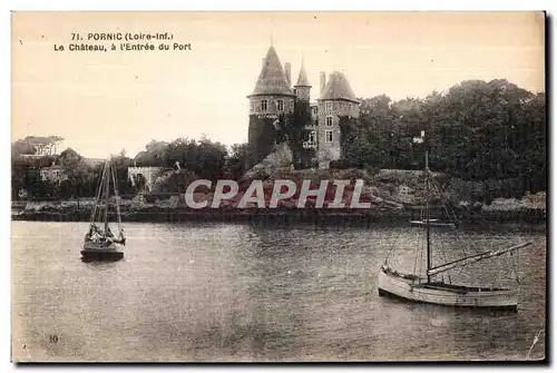 Ansichtskarte AK Pornic (Loire-Inf ) Le Chateau a l Entree du Port