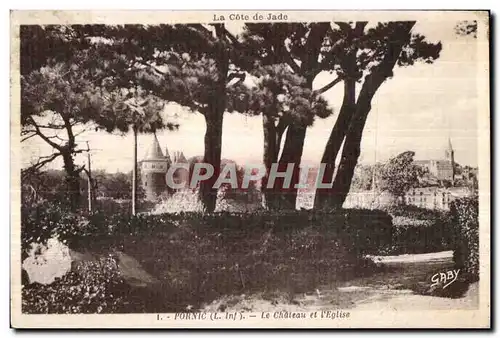 Cartes postales Pornic (L Inf) Le Chateau st l Eglise