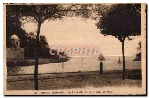 Cartes postales Pornic (Loire-Inf ) La Sortie du Port Prise du Mole