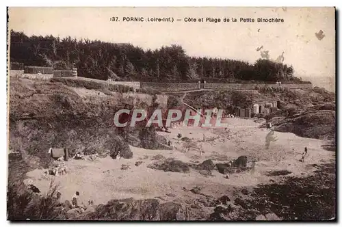 Ansichtskarte AK Pornic (Loire Inf) Cote et Plage de la Petite Binochere