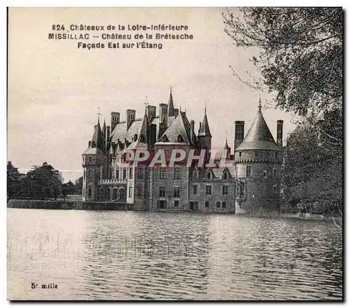 Ansichtskarte AK Chateau de la Loire Interieure Missillac Chateau de la Bretesche Facde Est sur l Etang