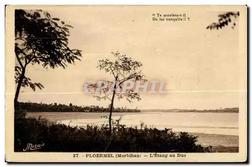 Ansichtskarte AK Ploermel (Morbihan) L Etang au Duc