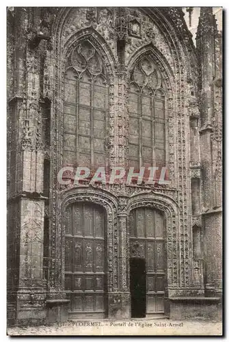 Ansichtskarte AK Ploermel Portail de I Eglise Saint Armel