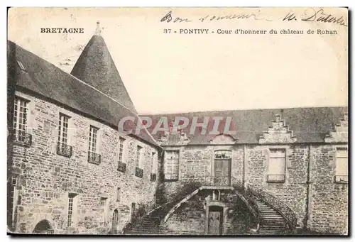 Cartes postales Pontivy Cour d honneur du chateau de Rohan