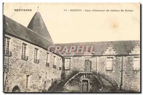 Ansichtskarte AK Pontivy Cour d honneur du chateau de Rohan