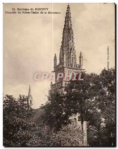 Ansichtskarte AK Environs de Pontivy Chapelle de Norte Dame de la Houssaye