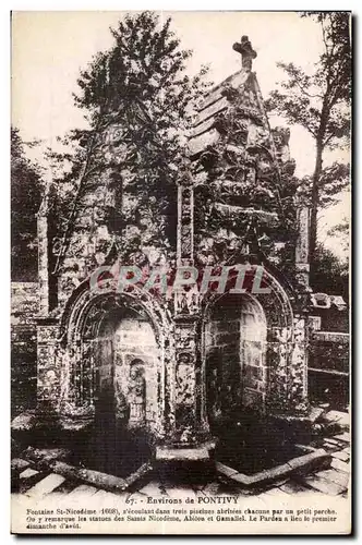 Cartes postales Environs de Pontivy Fontaine St Nicodeme (1608)