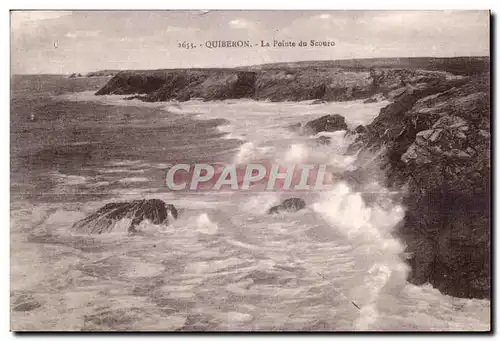 Ansichtskarte AK Quiberon La Pointe Du Scouro