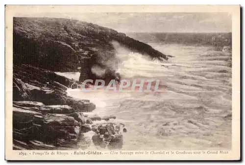 Cartes postales Saint Gildas Presqu ile de Rhuys Charnial et le Goacherux sous le Grand Mont