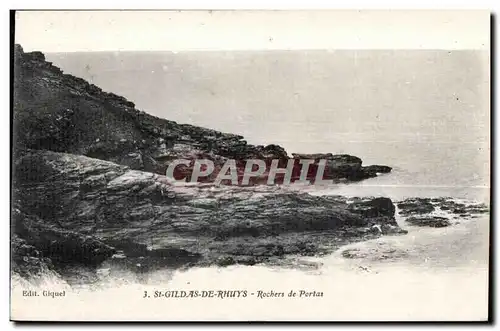 Cartes postales Saint Gildas Rhuys Rochers de Portas