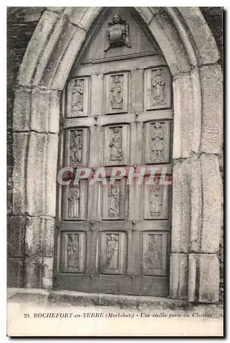 Cartes postales Rochefort en Terre (Morbihan) Une vieille porte du Chateau