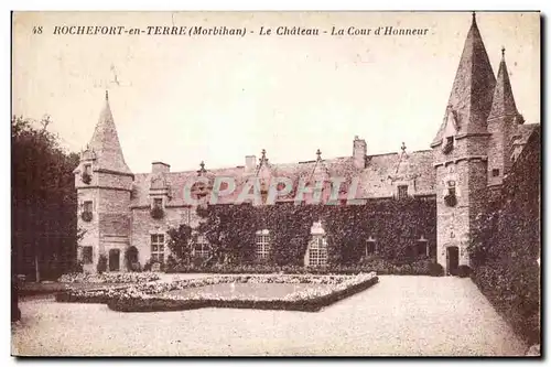 Ansichtskarte AK Rochefort en Terre (Morbihan) Le Chateau La Cour d Honneur