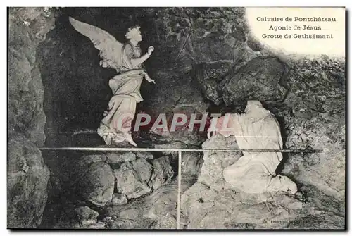 Ansichtskarte AK Calvaire de Pontchateau Agonie de Jesus Grotte de Gethsemani