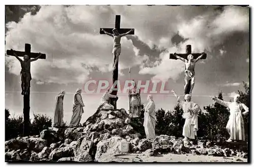 Ansichtskarte AK Calvaire de Pontchateau (Loire Atlantique) XII Station Jesus meurt en Croix