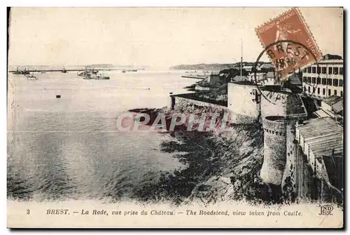 Cartes postales Brest La Rade vue prise du Chateau The Roadslead view taken from Castle