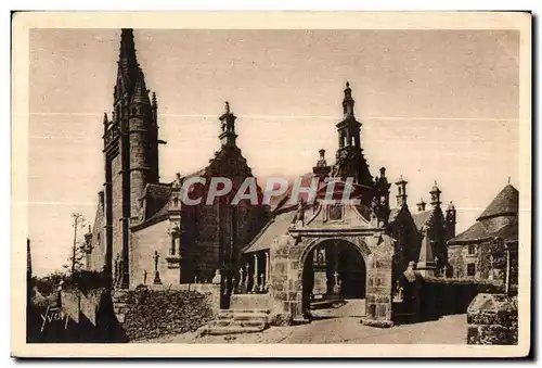 Ansichtskarte AK Guimiliau (finistere) L Eglise et le Cimetiere