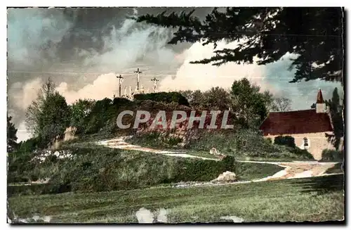 Ansichtskarte AK Calvaire Pont Chateau (Loire Interieure) Vue generale du Calvalre et la Chapelle du Christ