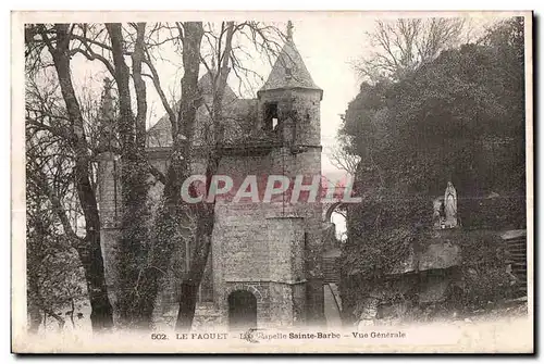 Cartes postales Le Faouet Les Chapelle Saint Barbe Vue Generale