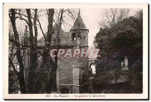 Ansichtskarte AK Le Faouet Vue generale de Sainte Barbe