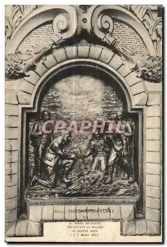 Cartes postales Sainte Anne d Auray Le Pieux Nicolazic Decouvrit La Statue De Sainte Anne