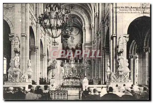 Ansichtskarte AK Ste Anne D Auray Interieur de la Basilique Le Choeur et les Autels du Trusept Orgue