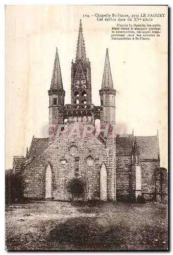 Cartes postales Chapelle St Fiacre pres Le Faouet Cet edifice date du XV siecle