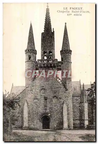 Ansichtskarte AK Le Faouet Chapelle Saint Fiacre XV siecle