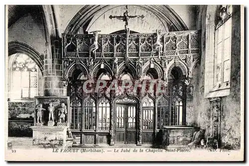 Cartes postales Le Faouet (Morbihan) Le Jube de le Chapelle Saint Fiacre